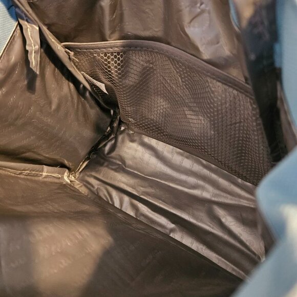 Cute Grey/Blue Floral Pattern Insulated Lunch Bag - NEW - Picture 4 of 7